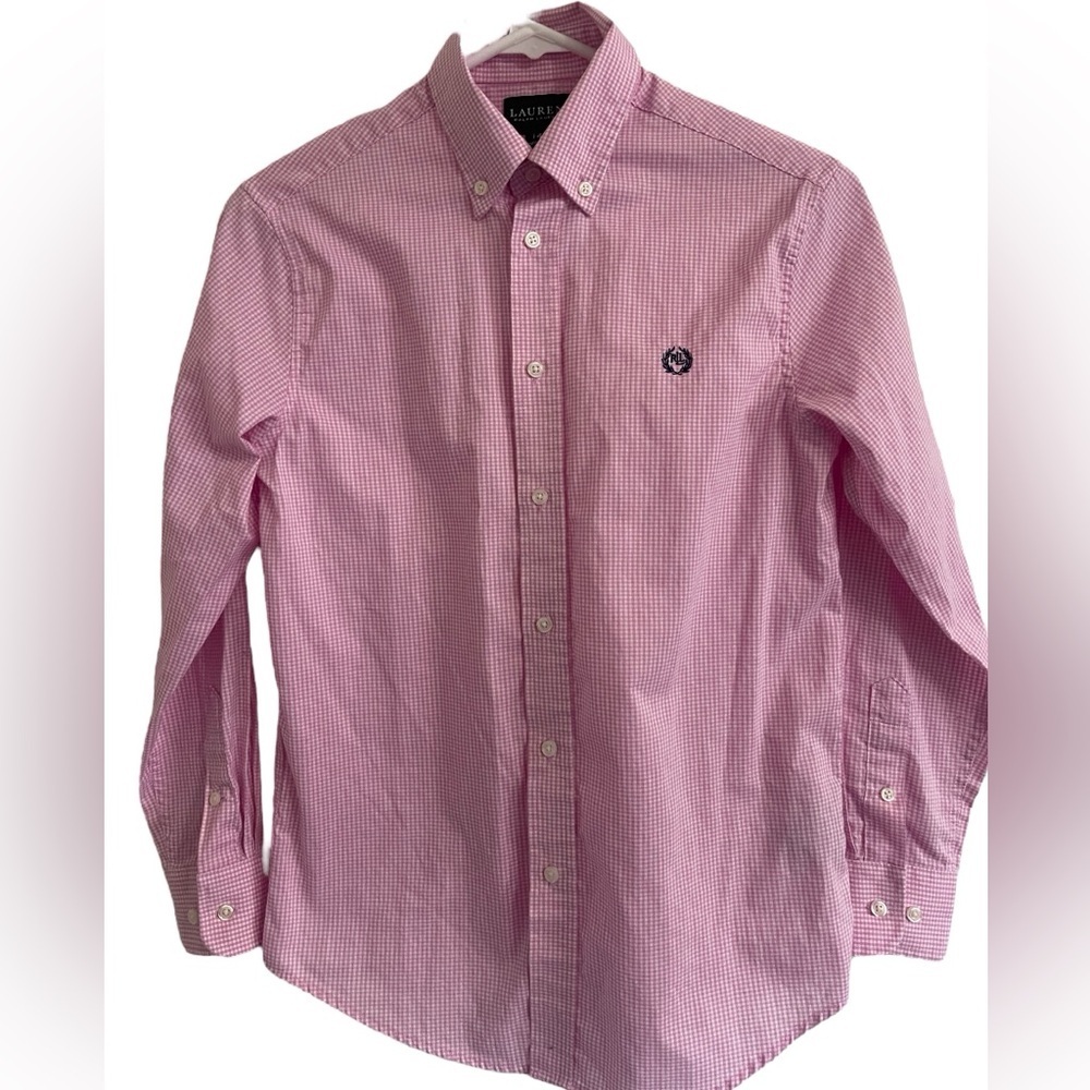 Lauren Ralph Lauren Boys Long Sleeve Collared Shirt Size 14
